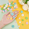 90Pcs 15 Styles Opaque Resin Cabochons CRES-PH0001-11-3