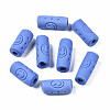 Handmade Porcelain European Beads PORC-T006-47C-1