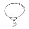 Waxed Cotton Cord Necklace Making MAK-S034-015-3