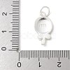 S925 Sterling Silver Pendant STER-H115-05D-S01-3