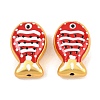 Baking Paint Opaque Glass Enamel Beads GL-CBA4370-01B-2