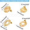 16Pcs 4 Style 304 Stainless Steel Stud Earring Findings STAS-UN0031-23-4