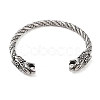 Viking 304 Stainless Steel Open Cuff Bangles for Men BJEW-U001-07H-G-2