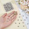 200Pcs Tibetan Style Zinc Alloy Beads TIBEB-ME0001-09-3