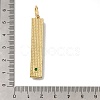 Brass Micro Pave Cubic Zirconia Pendants KK-K389-042G-3