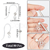 80Pcs Eco-Friendly Plastic Earring Hooks STAS-SC0008-18-2