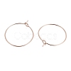 Ion Plating(IP) 316L Surgical Stainless Steel Hoop Earring Findings STAS-G130-03RG-21MM-1