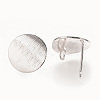 Brass Ear Stud Findings KK-XCP0001-87P-1