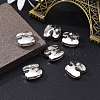 Letter Slider Beads for Watch Band Bracelet Making ALRI-O012-H-NR-4
