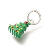Christmas Theme Brass Enamel Charms KK-R212-15A-P-2