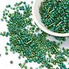 Opaque & Transparent Inside Colours Glass Seed Beads SEED-YW0002-17F-1