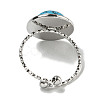 304 Stainless Steel Open Cuff Rings RJEW-C079-11P-4