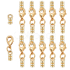 12Pcs Brass Cord Ends PALLOY-PH01842-1