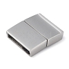 Tarnish Resistant 304 Stainless Steel Magnetic Clasps with Glue-in Ends STAS-G163-60P-01-1