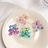 Gradient Color Transparrent Acrylic European Beads OACR-P024-01-1
