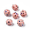 Polymer Clay Rhinestone Beads RB-T017-31E-A-1