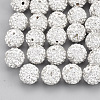 Handmade Polymer Clay Rhinestone Beads X-RB-S250-12mm-A14-1