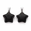 Star Natural Black Stone Pendants G-Q367-23-2