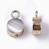 Natural Freshwater Shell Charms SHEL-N026-15-2