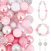 PandaHall Elite 1 Set Mixed Style Acrylic Round Beads Sets SACR-PH0001-52C-1