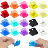 20Pcs 10 Colors Plastic Photo Paper Craft Clips AJEW-GA0009-87-1