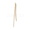 Brass Rhinestone Chain Tassel Big Pendants KK-P227-02G-2