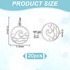 20Pcs 304 Stainless Steel Charms STAS-UN0060-57-3