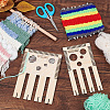 1 Set Wood Weaving Looms Kit DIY-BC0006-71-5