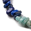 Natural Amazonite & Green Aventurine & Lapis Lazuli Beads Strands G-L610-A11-01-3