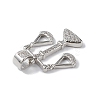 Rack Plating Brass Micro Pave Cubic Zirconia Pendants X-KK-F848-04P-3
