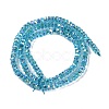 Electroplate Glass Beads Strands GLAA-Q105-03G-2