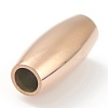 Ion Plating(IP) 304 Stainless Steel Magnetic Clasps with Glue-in Ends STAS-O148-08A-RG-2
