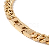 Ion Plating(IP) 304 Stainless Steel Curb Chains Necklace for Women NJEW-E155-02G-01-3