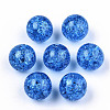 Transparent Crackle Acrylic Round Beads Strands LS-CCG-R002-12mm-03-2
