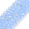 Electroplate Glass Beads Strands EGLA-A044-J4mm-L03-1