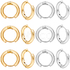 12Pairs 2 Colors 304 Stainless Steel Huggie Hoop Earrings EJEW-SC0001-96-7