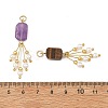 Natural Mixed Stone Pendants PALLOY-JF06063-3