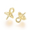 Brass Peg Bails Pendants KK-G389-31G-2