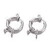 Tarnish Resistant 304 Stainless Steel Spring Ring Clasps STAS-G190-17P-B-1