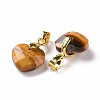 Natural Tiger Eye Pendants G-C023-07A-3