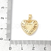 Brass Micro Pave Clear Cubic Zirconia Pendants KK-R213-06G-03-3