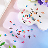 50Pcs 304 Stainless Steel Enamel Charms STAS-TA0003-32B-5