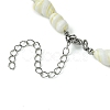 Natural Shell Beaded Necklaces for Women NJEW-JN05030-6