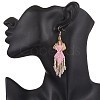Angel Handmade Glass Seed Beads Dangle Earrings EJEW-MZ00538-03-3
