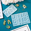 2Pcs 2 Style Twist Geometric Pendant Silicone Molds DIY-TA0005-56-5