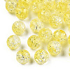 Transparent Crackle Acrylic Beads CACR-N002-03B-2