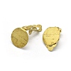 Brass Clip-on Earrings Findings KK-L184-21C-2