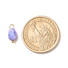 Opaque Baking Paint Crackle Glass Beads Pendants PALLOY-JF01242-2