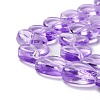 Transparent Glass Beads Strand GLAA-F112-03D-4