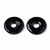 Natural Black Agate Pendants G-S364-074A-2